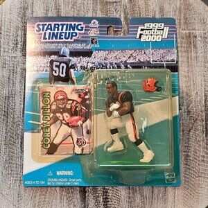 Vintage 1999 Cincinnati Bengals Corey Dillon Figurine and Card